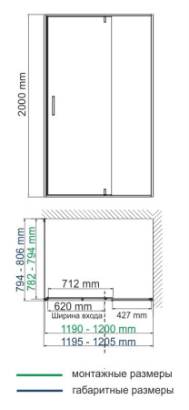 Душевой уголок WasserKRAFT Elbe 74P06