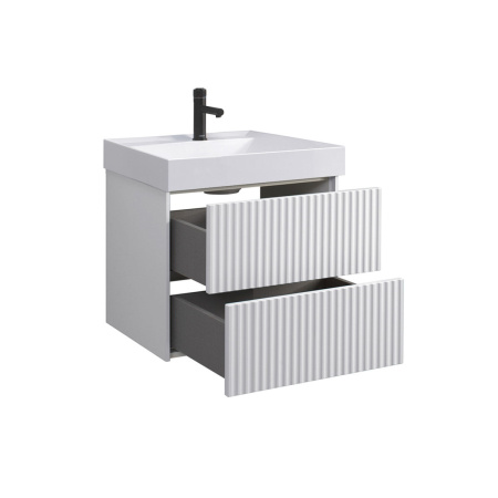 Тумба под умывальник Belux подвесная Сиртаки 70-02, Белый матовый