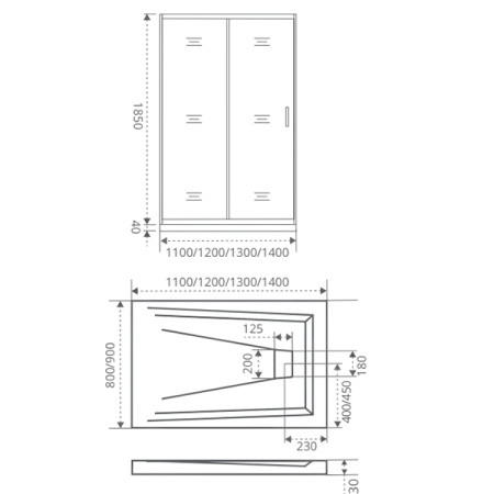 Душевая дверь Good Door INFINITY WTW-160-G-CH