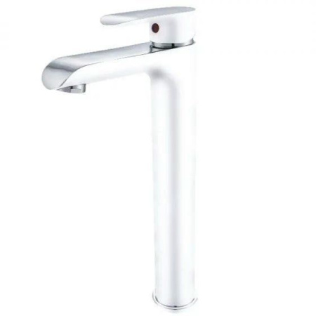 Смеситель для раковины Высокий Groсenberg GB3010 Белый хром