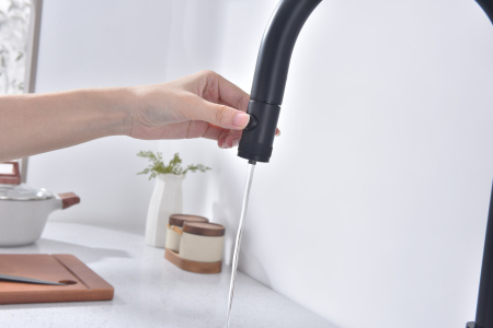 Смеситель для кухни Paulmark GALANT Ga213077-AN, антрацит