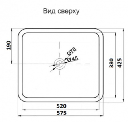 Раковина накладная CeramaLux 185