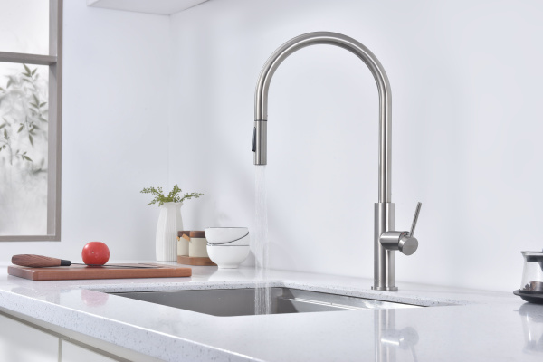 Смеситель для кухни Paulmark SENSO Se215180-BS, брашированная сталь