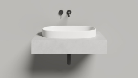 Раковина полувстраиваемая Salini GRECA покраска по RAL полностью, 1803201MF