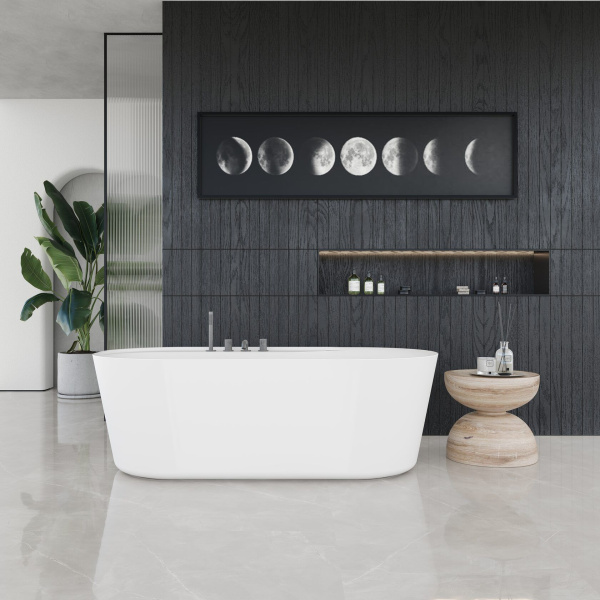 Ванна AQUAme акриловая отдельностоящая AQM3505MW-L