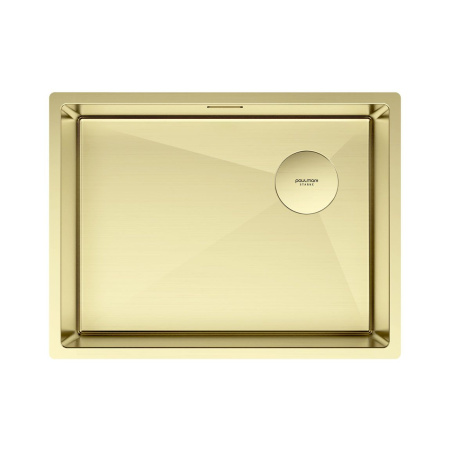 Мойка Paulmark NEXT-SKEW 58 UNI PM885844-LG 440х580х200 мм, нержавеющая сталь, светлое золото