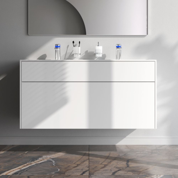 M50AFHX1203WM Inspire V2.0 База под раковину AM.PM, подвесная, 120 см, 3 ящика, push-to-open, белый матовый