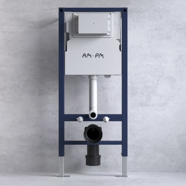 IS90138.8F1701 Инсталляция с клавишей PrimeFit L, мат.черный, с подвесным унитазом Func 54 FlashClean с сиденьем м/л