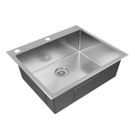 Мойка Paulmark KRONER-EDGE 59 PM775951-BS 510х590х200 мм, нержавеющая сталь, брашированная нержавеющая сталь