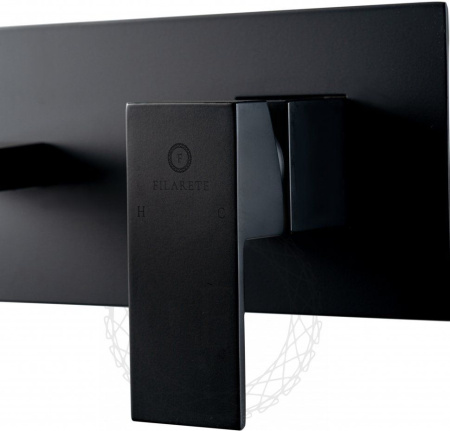 Cмеситель для раковины FILARETE Fing FL4040 (Черный матовый)