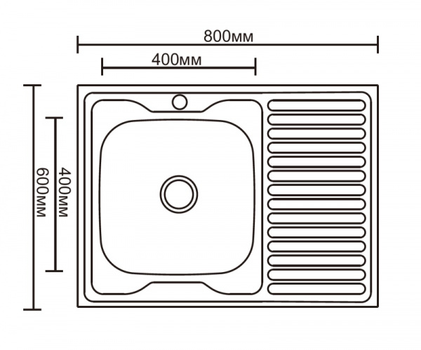 Кухонная мойка Ledeme L68060-L