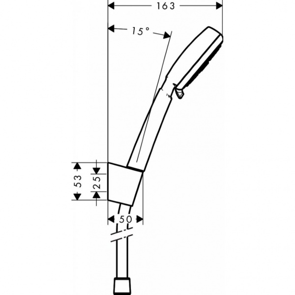 Душевой гарнитур Hansgrohe Crometta 100 Vario Porter 26667400