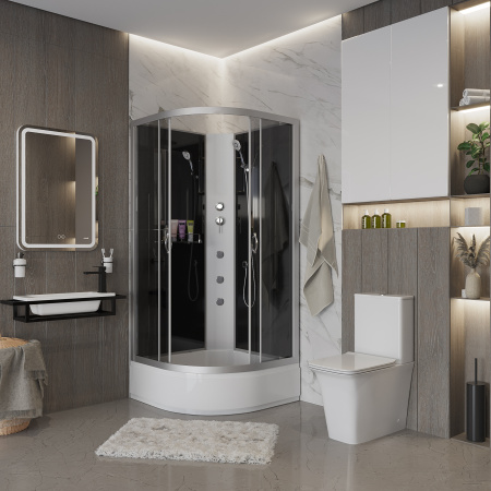 Душевая кабина Niagara Classic NG-2309-14G (100х100х215) высокий поддон(40см),стекло матовое