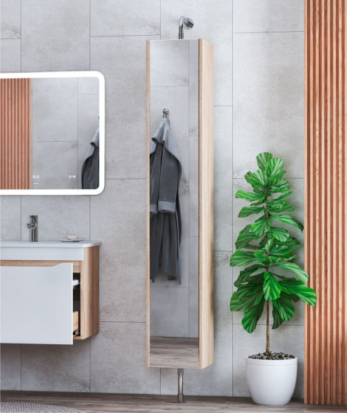 Пенал для ванной комнаты (30см) VIGO Grani  pnp.GRI.30, дуб сонома