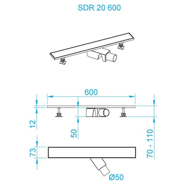 Душевой трап RGW SDR-20B 47212060-04