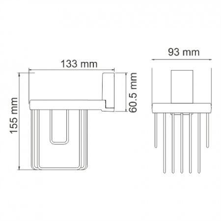 Держатель освежителя WasserKRAFT Lopau K-6045