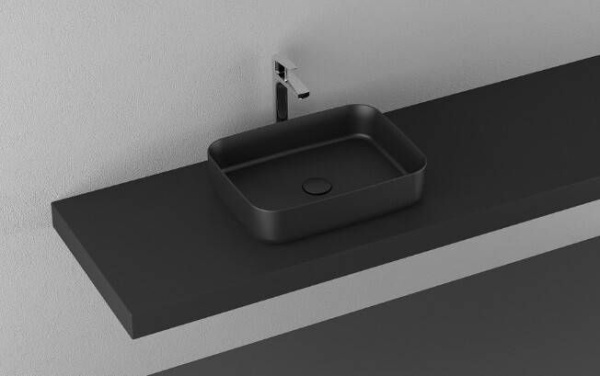Раковина ISVEA Infinity накладная 500*360*120 цвет матовый черный 10NF65050SV-2N