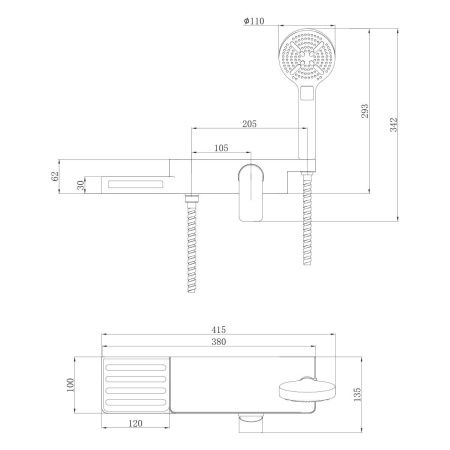 Смеситель Lemark Unibox LM6903CW для душа