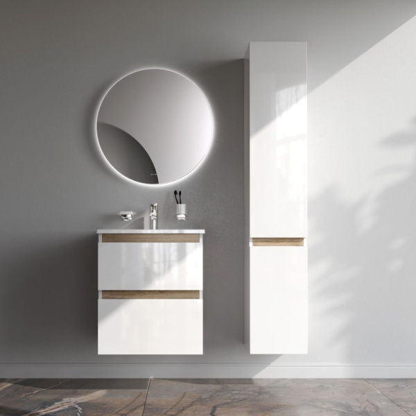 M85AFHX0552WG X-Joy База под раковину AM.PM, подвесная, 55 см, 2 ящика, белый глянец