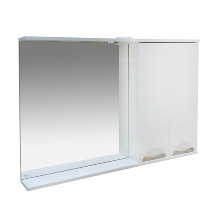 Зеркало-шкаф Misty Куба 120 R белый