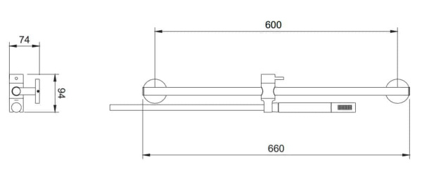 Душевой гарнитур OMNIRES Microphone MICROPHONE-SBL