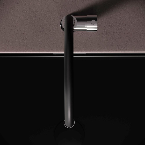 F85B07602 X-Joy S, Смеситель для кухни AM.PM с гибким изливом, черный/хром