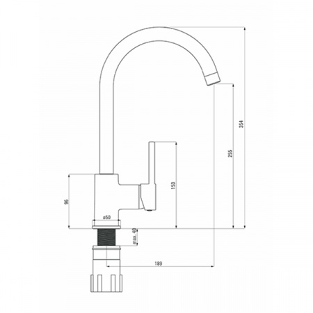 Смеситель для мойки Deante Aster BCA_062M хром