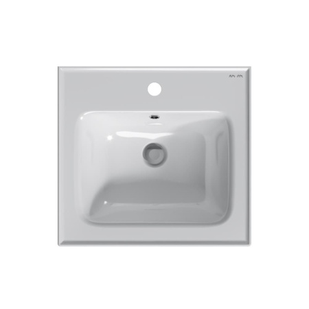 M85AWCC0502WG64 X-Joy, Раковина мебельная AM.PM, керамическая, 50 см, встроенная, цвет: белый, глянец