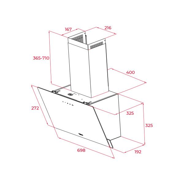 Кухонная вытяжка TEKA DVN 74030 WHT 112950007