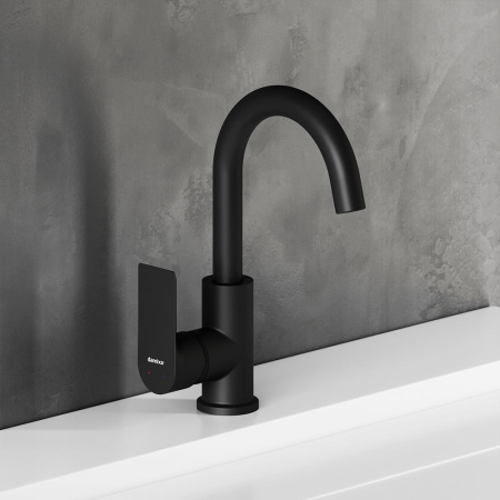 470220300 Apollo Смеситель для умывальника Damixa с поворотным изливов, черный