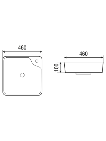 Раковина накладная WeltWasser WW SK ELBACH 2181