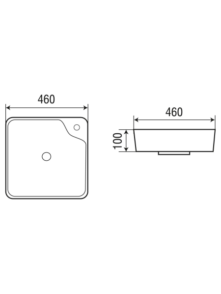 Раковина накладная WeltWasser WW SK ELBACH 2181