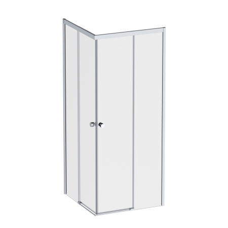 W94G-403-8080-MT1K X-joy Душевое ограждение AM.PM квадратное,раздвиж.двери 80x80 хром мат