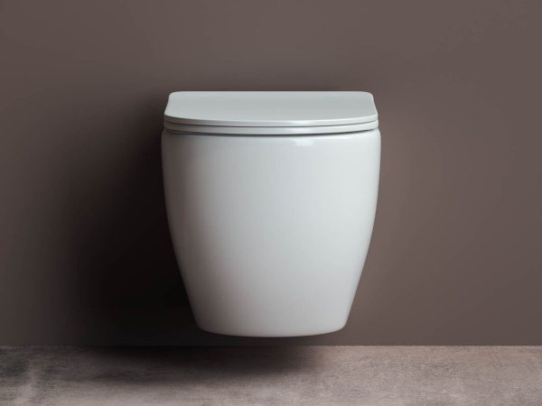 Подвесной унитаз Mia Rimless 360х350 белый