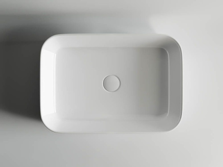 Умывальник чаша накладная прямоугольная Ceramicanova Element 600*420*140мм, Белый, CN5004