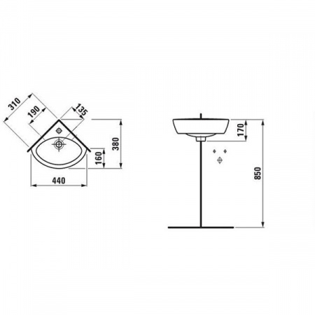 Раковина Laufen 8169580001041