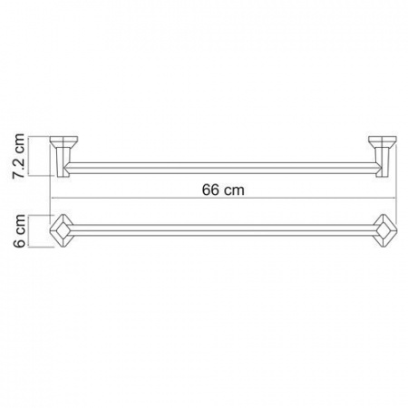 Штанга для полотенец WasserKRAFT Aller K-1130