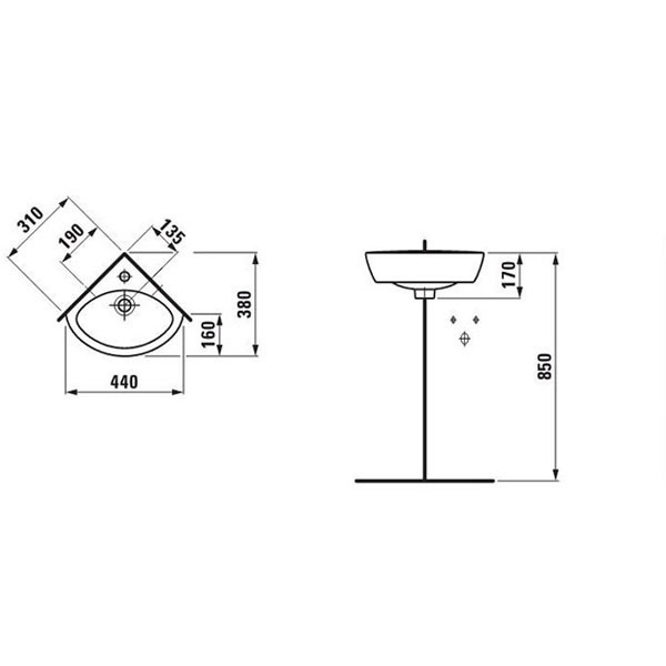 Раковина Laufen 8169580001041