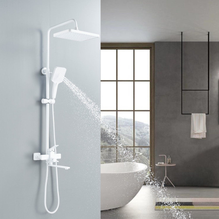 Душевая система Shevanik S6136C, белый