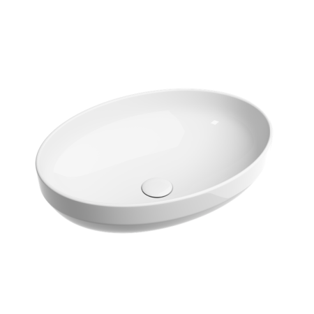 Умывальник чаша накладная овальная Ceramicanova Element 502*363*145мм, белый, CN6056
