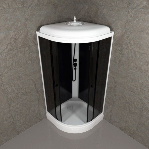 Душевая кабина Тритон Щ0000067302  Грэй-Блэк 90*90 А (ПД31)