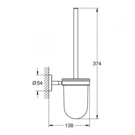 Ершик Grohe Bau Cosmopolitan 40463001 хром