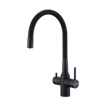 Смеситель для кухни Paulmark SALIX Sa213419-401, антрацит полностью