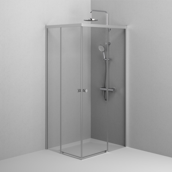 W94G-403-100280-MT1K X-joy Душевое ограждение AM.PM прямоугольн.,раздвиж.двери 100x80 хром мат