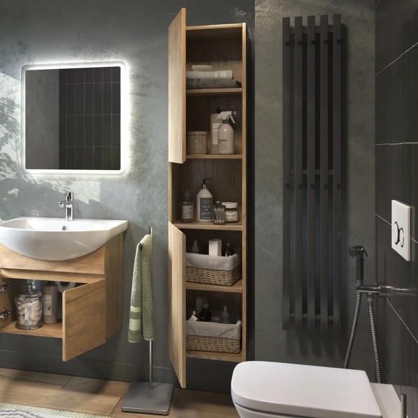 Пенал для ванной комнаты VIGO Wing 35см, дуб золотой