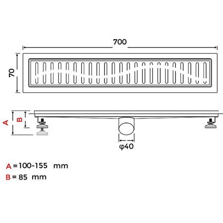 Душевой трап Gappo G87007-3