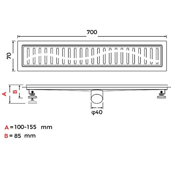 Душевой трап Gappo G87007-3