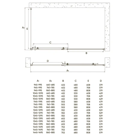 Душевой угол Veconi Rovigo RV-072B, 1400х1000х1900 черный, стекло прозрачное, RV072B-140100-01-C4