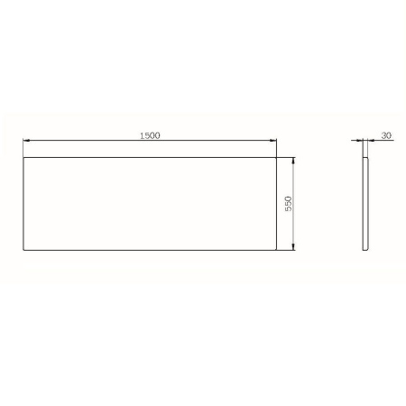 W84A-150-070W-P Func панель фронтальная для ванны 150х70