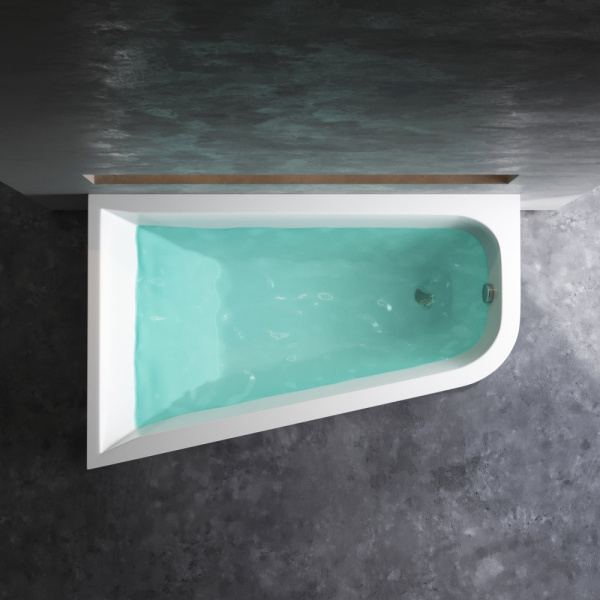 W72A-160L100W-A2 Ванна акриловая AM.PM spirit  ассиметричная 160x100, без слива/перелива, левосторонняя